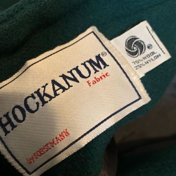 Vintage Green Wool Blend Princess Trench Peacoat Small Medium Velvet - Picture 5 of 9